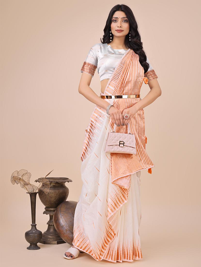 women self design bordered saree with blouse - 21970131 -  Standard Image - 1