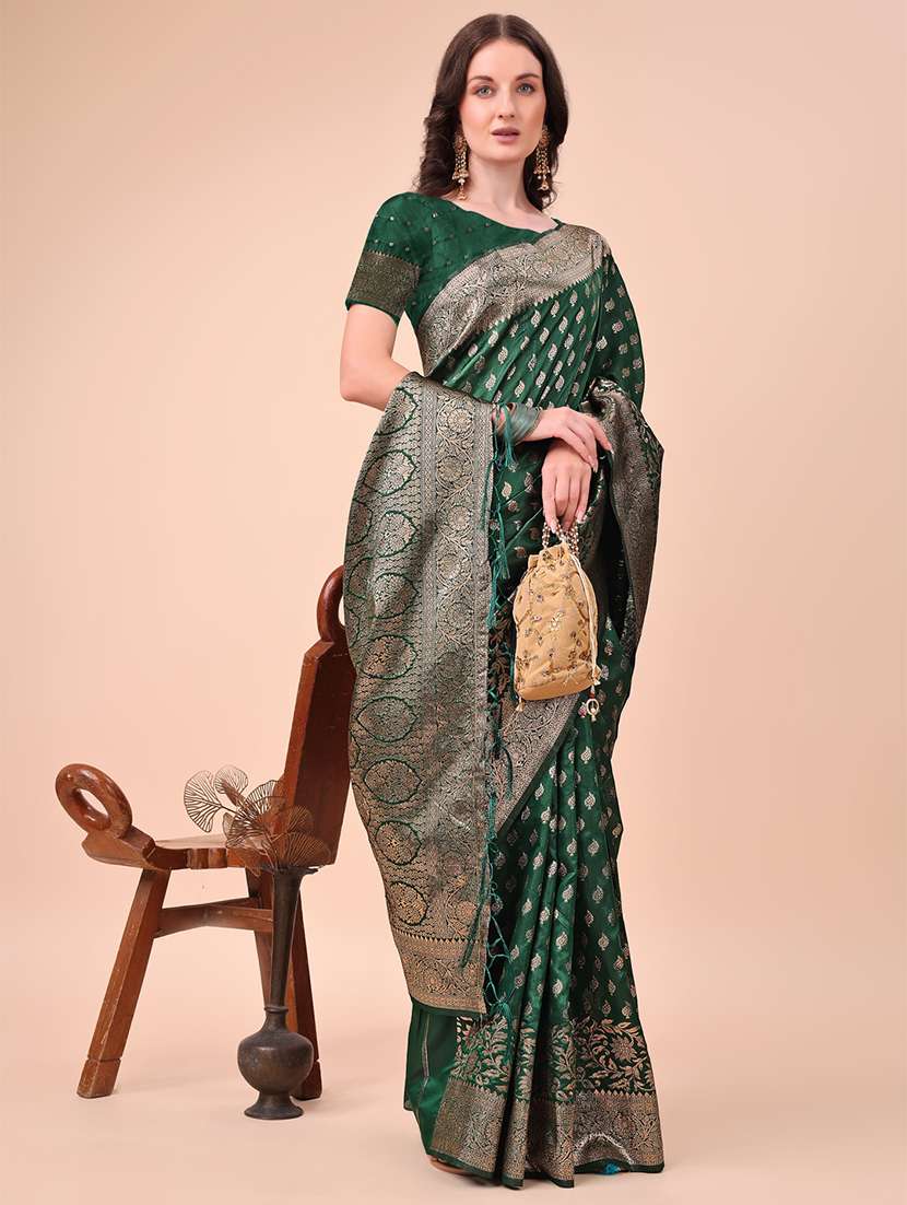 women self design banarasi saree with blouse - 21970136 -  Standard Image - 1