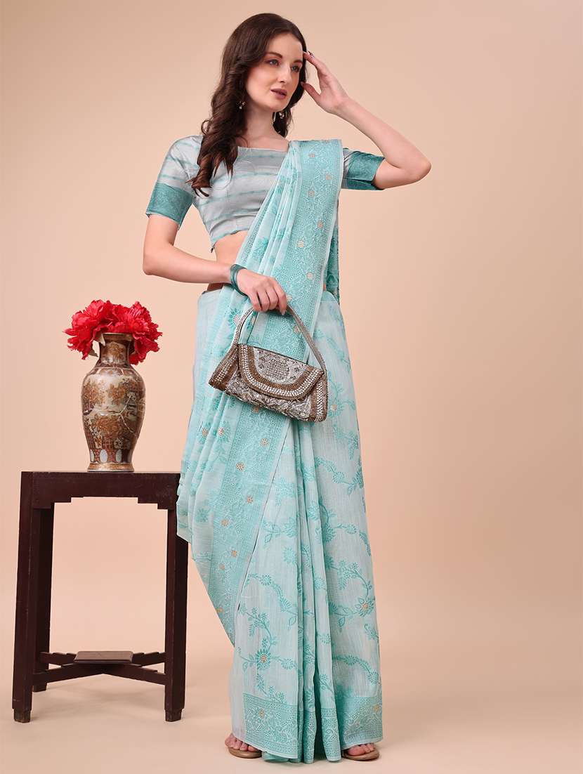 women self design bordered saree with blouse - 21970151 -  Standard Image - 1