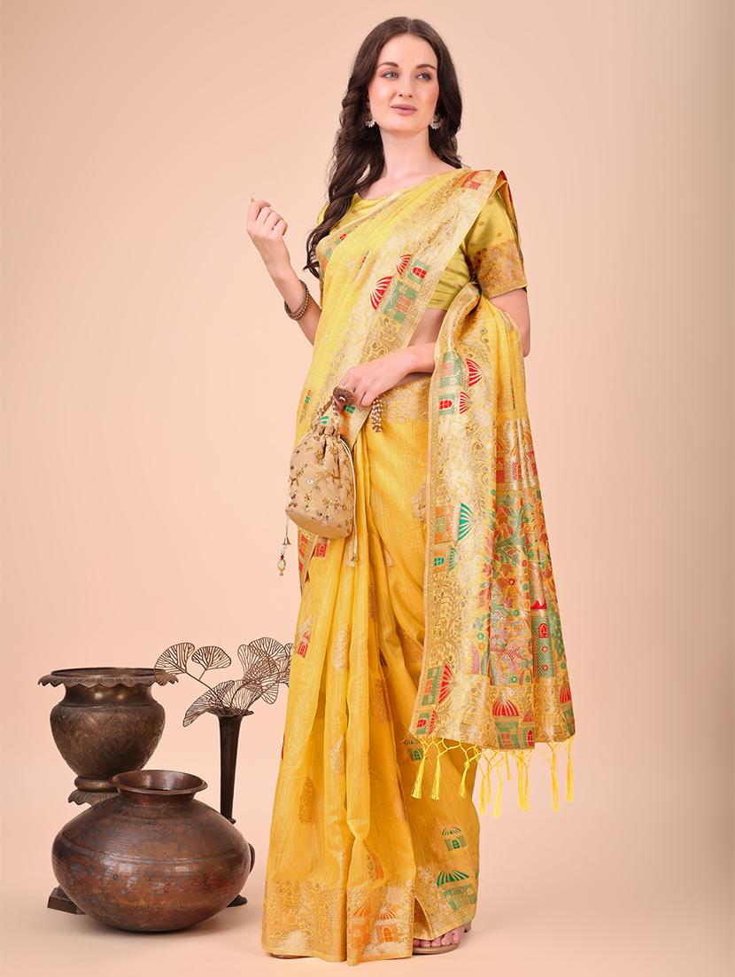 women self design bordered saree with blouse - 21970152 -  Standard Image - 1