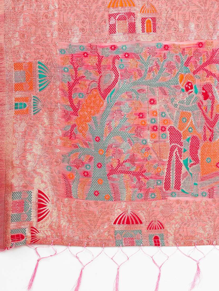 women self design bordered saree with blouse - 21970153 -  Standard Image - 4