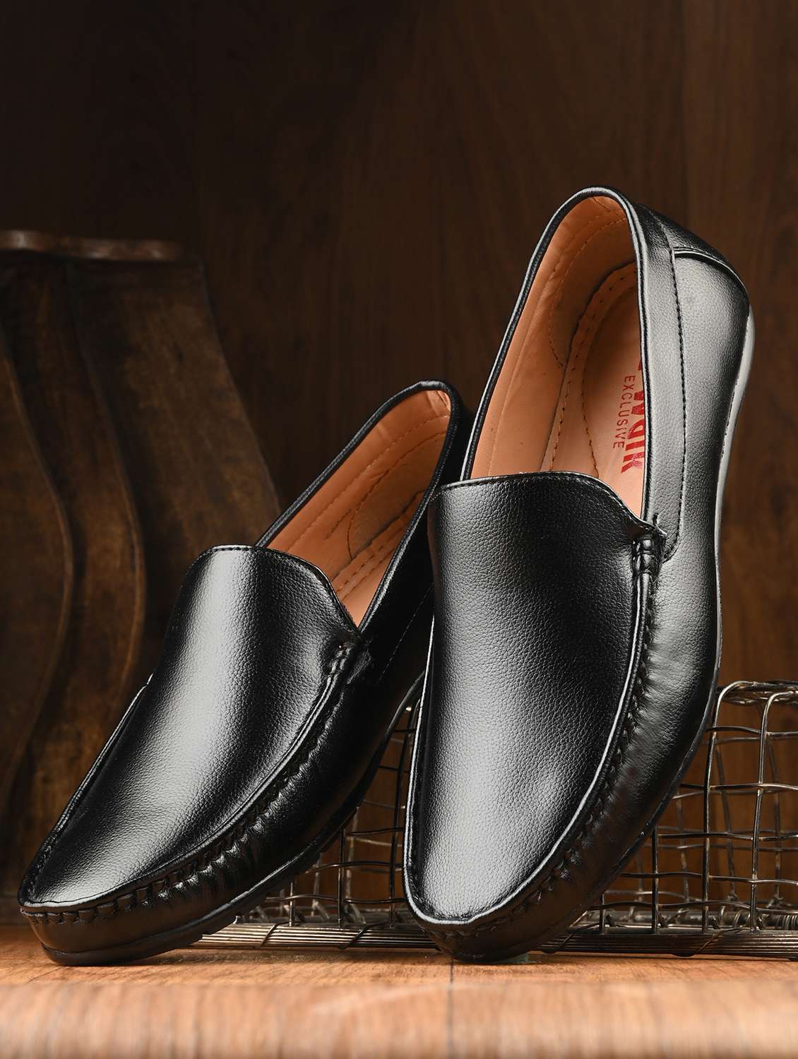 men black slip on loafer