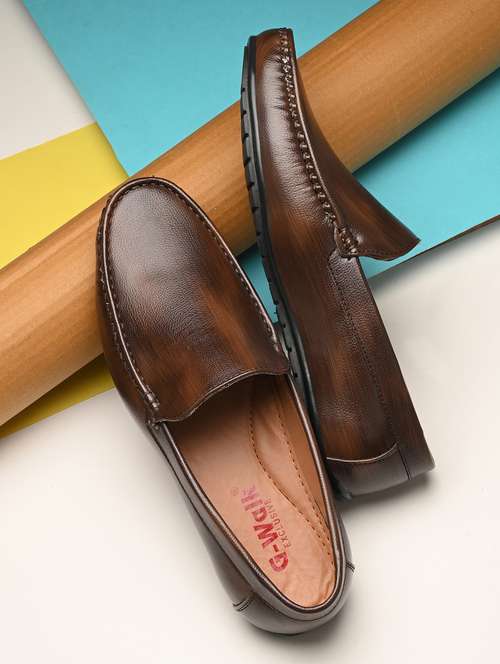 men brown slip on loafer - 21970179 -  Standard Image - 0