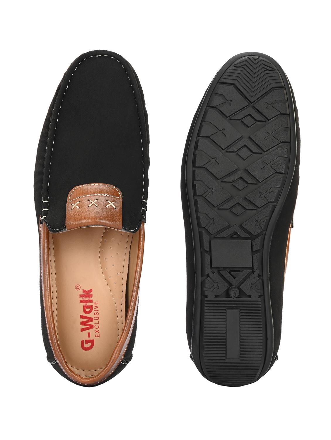 men solid slip on loafer - 21970188 - Standard Image - 4