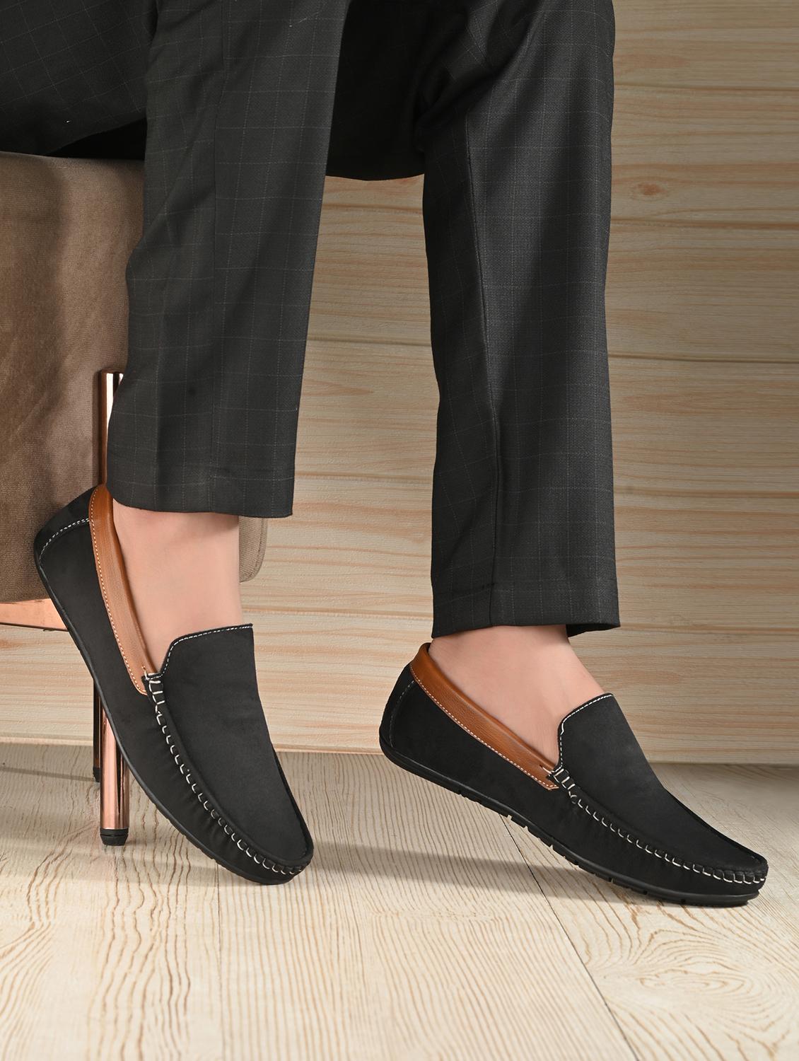 men solid slip on loafer - 21970196 - Standard Image - 1