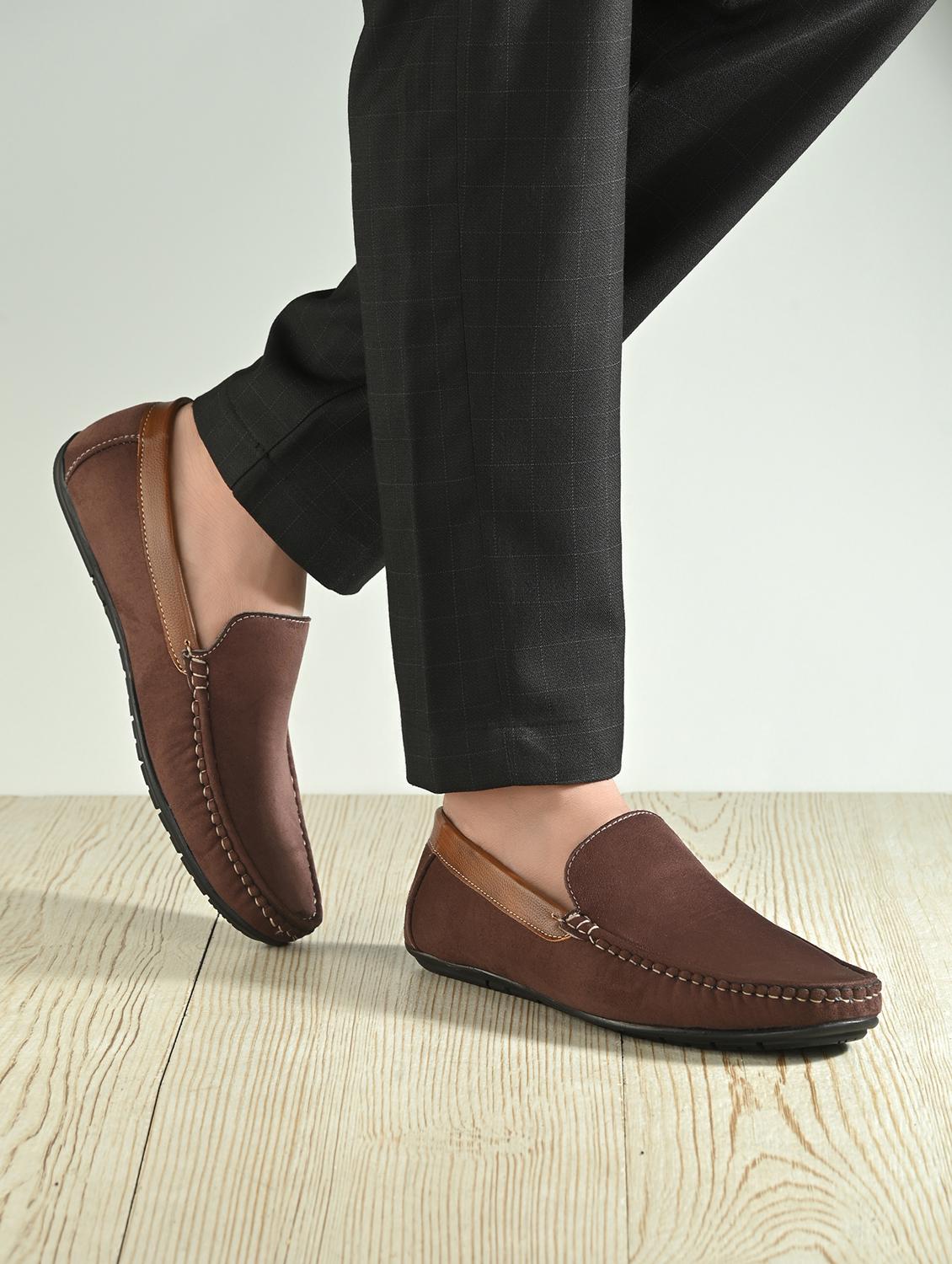men solid slip on loafer - 21970197 - Standard Image - 1
