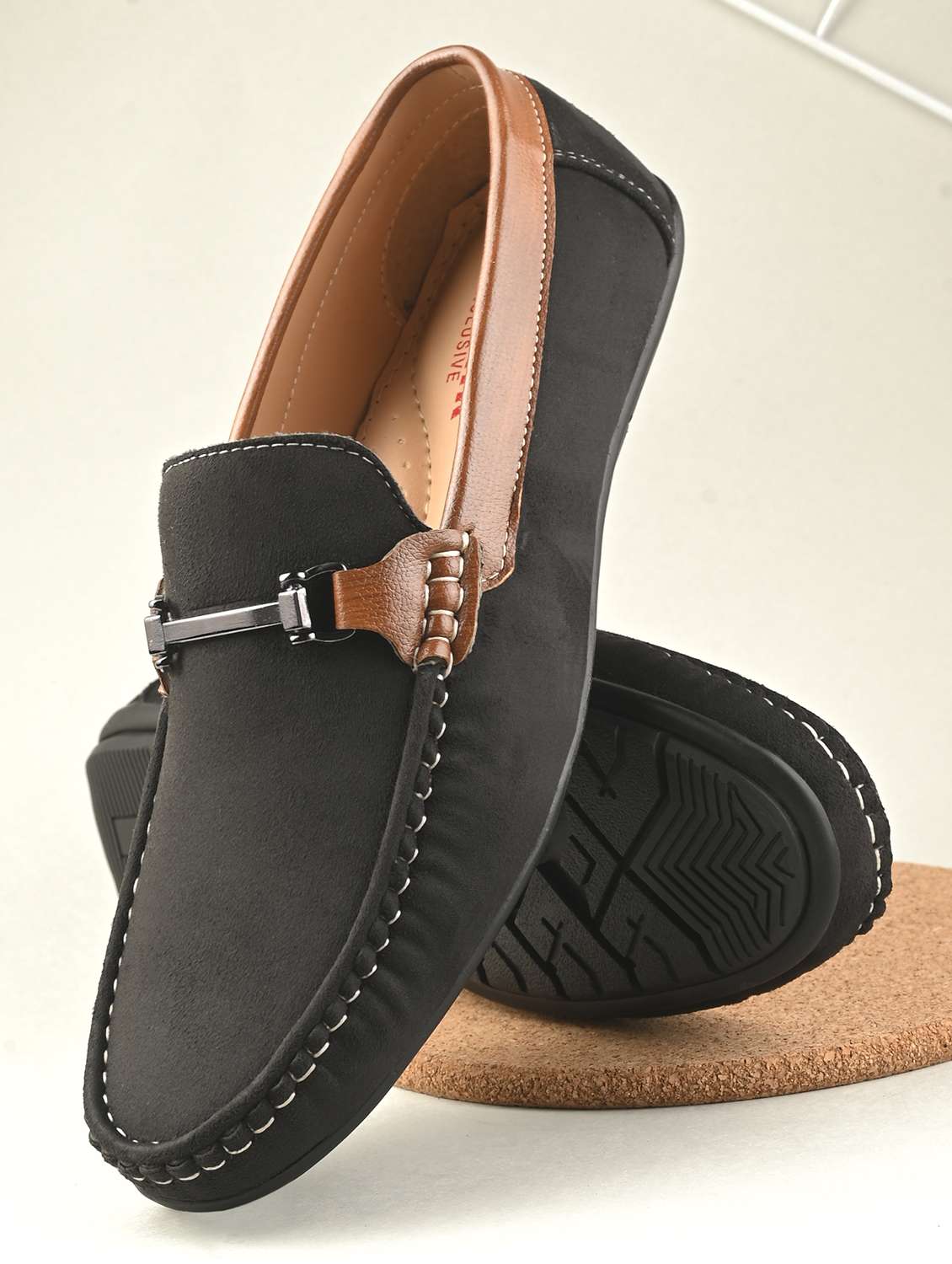 men slip on horsebit loafer