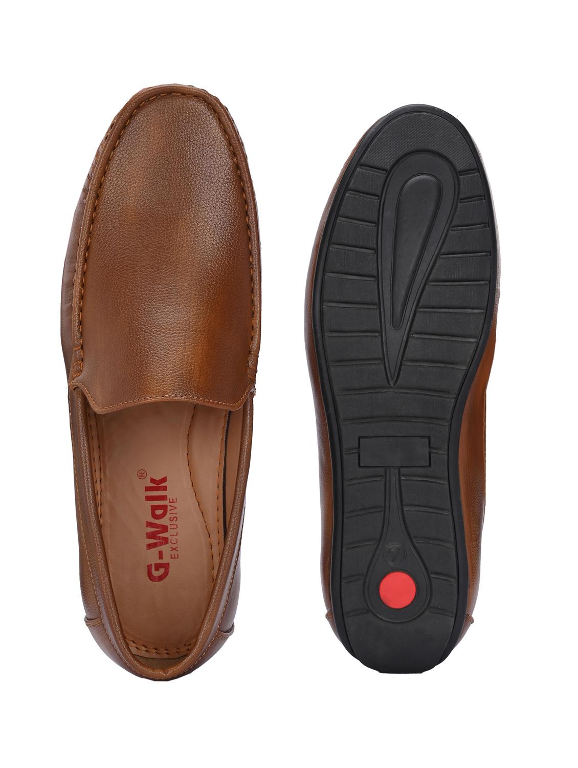 men solid slip on loafer - 21970200 - Standard Image - 4