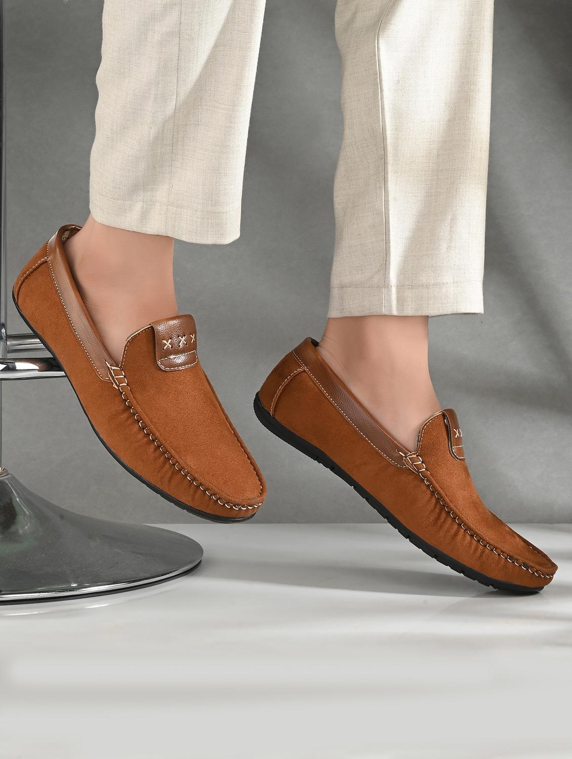 men solid slip on loafer - 21970205 -  Standard Image - 1