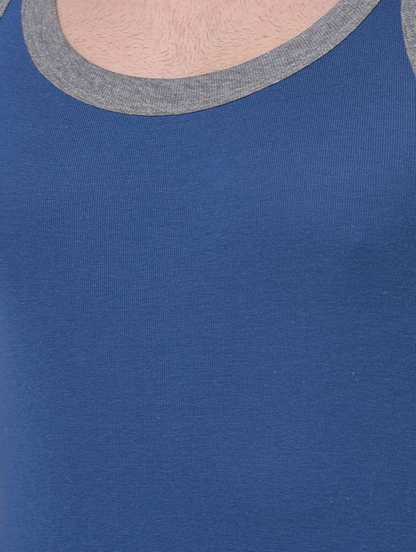men pack of 2 solid scoop neck vest - 21970251 -  Standard Image - 4