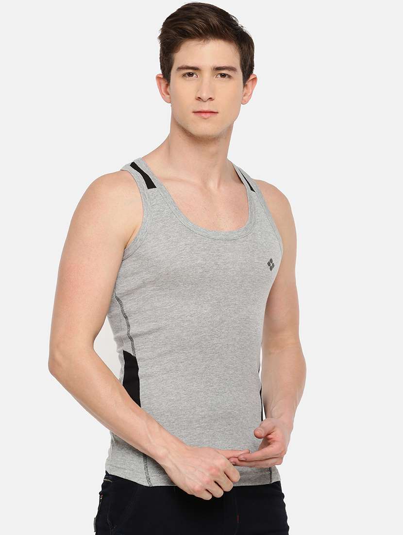 men pack of 3 color block scoop neck vest - 21970318 -  Standard Image - 1