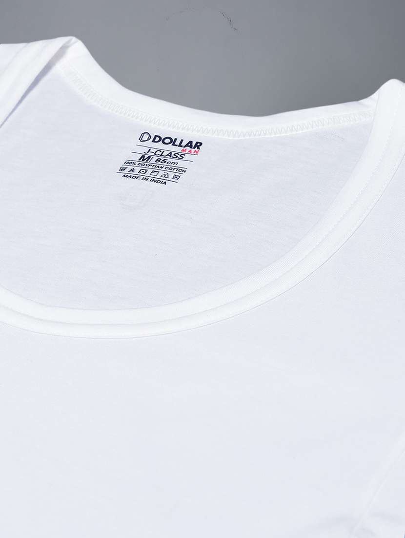 men pack of 3 solid scoop neck vest - 21970363 -  Standard Image - 4