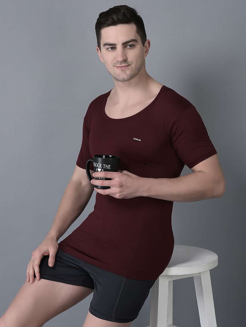 men pack of 2 solid scoop neck vest - 21970368 -  Standard Image - 1