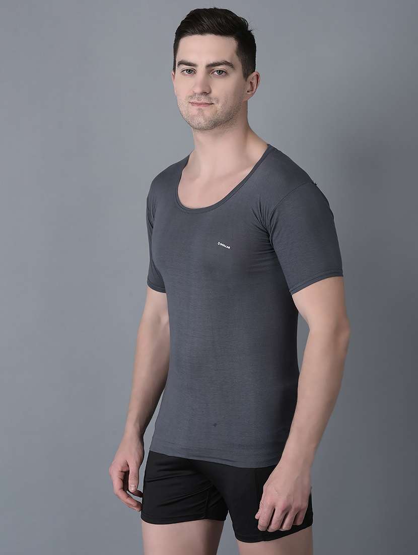 men pack of 3 solid scoop neck vest - 21970373 -  Standard Image - 1