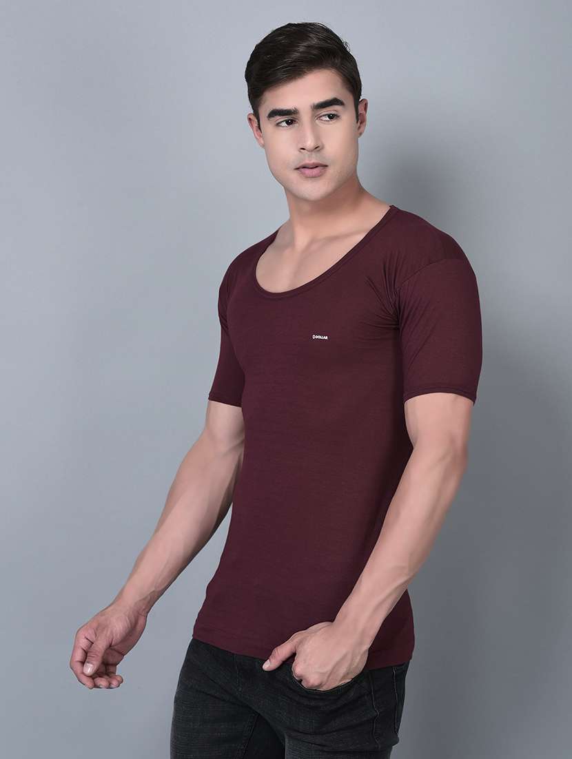 men pack of 2 solid scoop neck vest - 21970381 -  Standard Image - 1