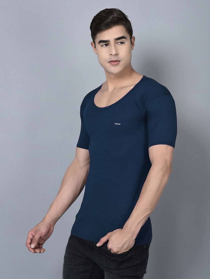 men pack of 3 solid scoop neck vest - 21970383 -  Standard Image - 1