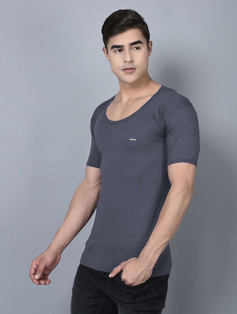 men pack of 3 solid scoop neck vest - 21970385 -  Standard Image - 1