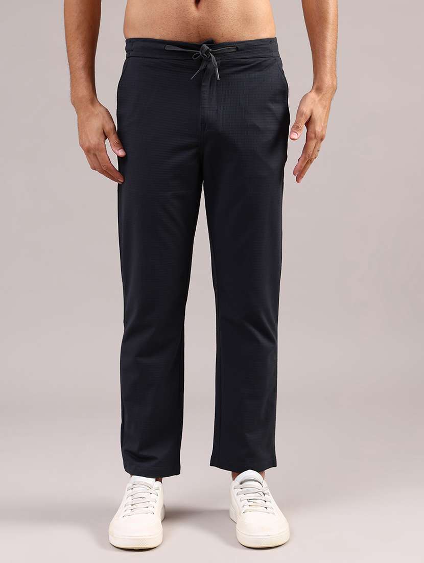 men solid mid rise slim fit chinos  - 21970490 -  Standard Image - 1