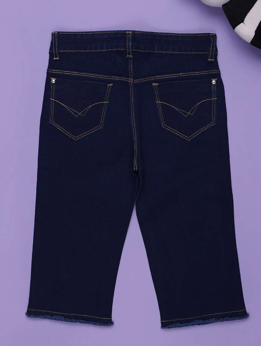 girls printed mid rise slim fit jean - 21970507 - Standard Image - 1