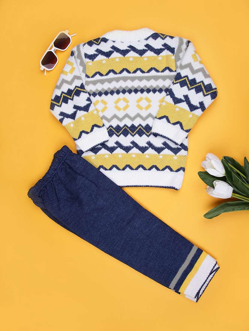 boys self design winterwear full length set - 21970514 -  Standard Image - 1