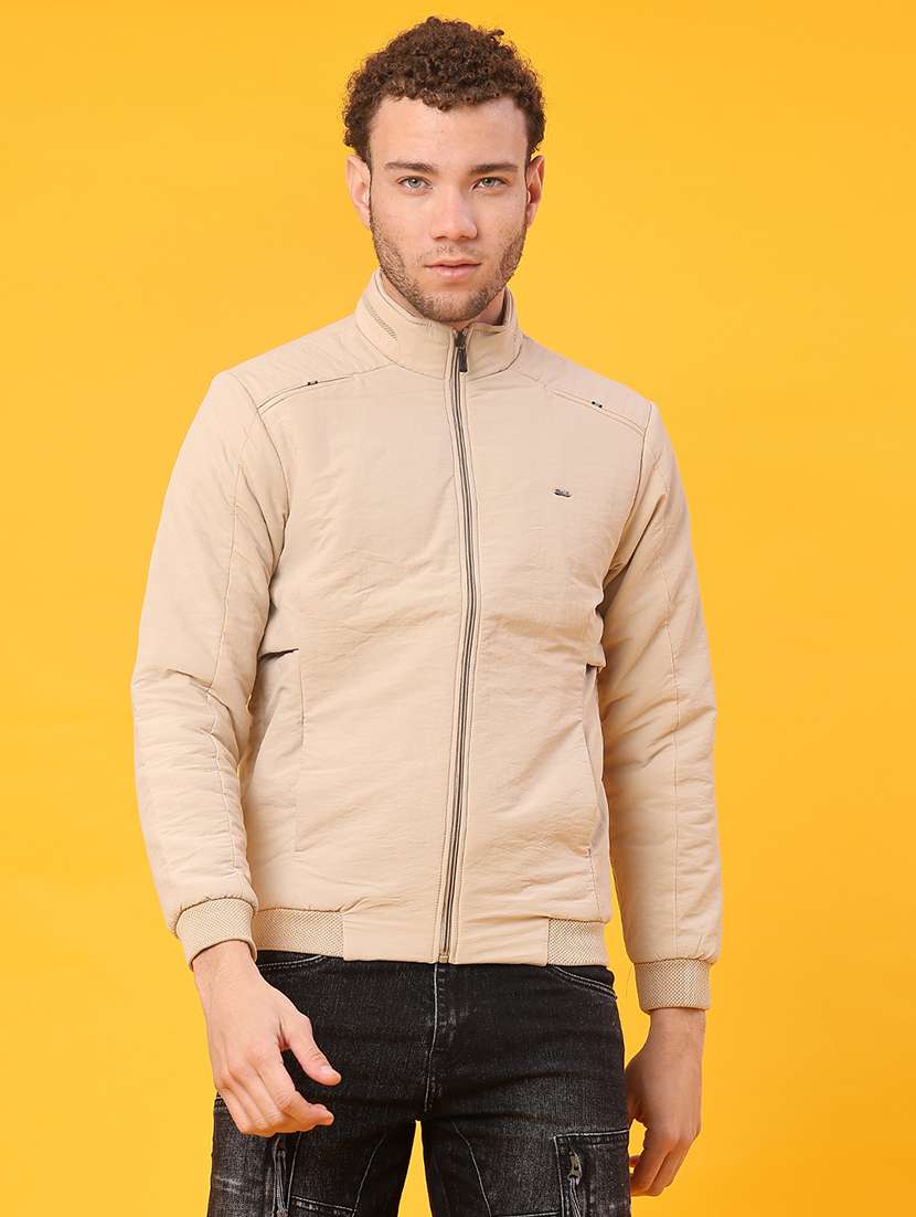 men solid long sleeve lightweight bomber jacket - 21970562 -  Standard Image - 1