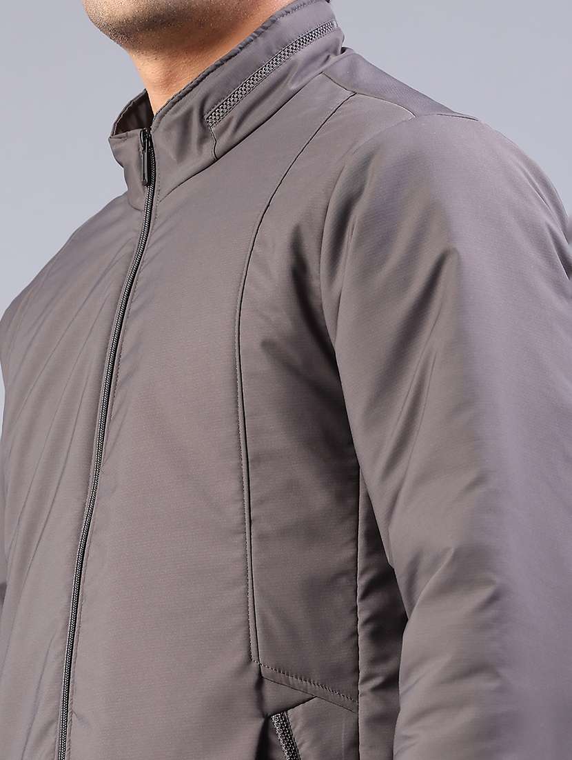 men solid long sleeve lightweight bomber jacket - 21970563 -  Standard Image - 4