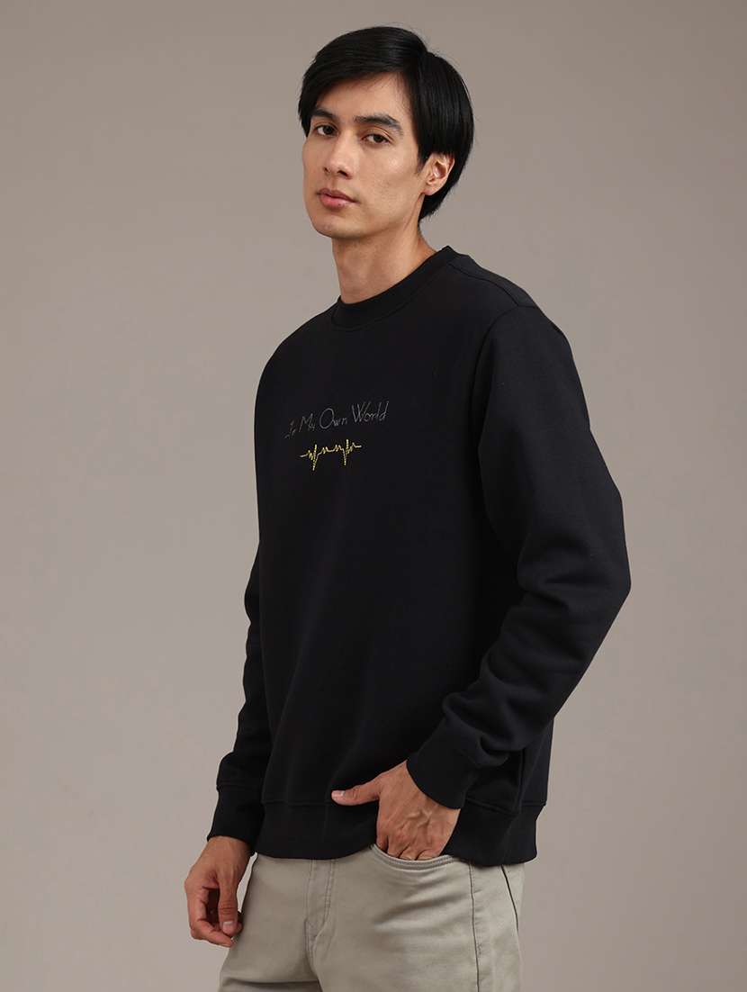 men printed long sleeve regular fit sweatshirt - 21970621 -  Standard Image - 4