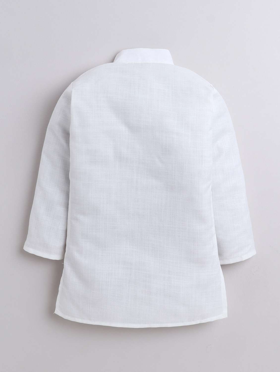 boys kurta and pyjama with self designed nehru jacket - 21970686 -  Standard Image - 4