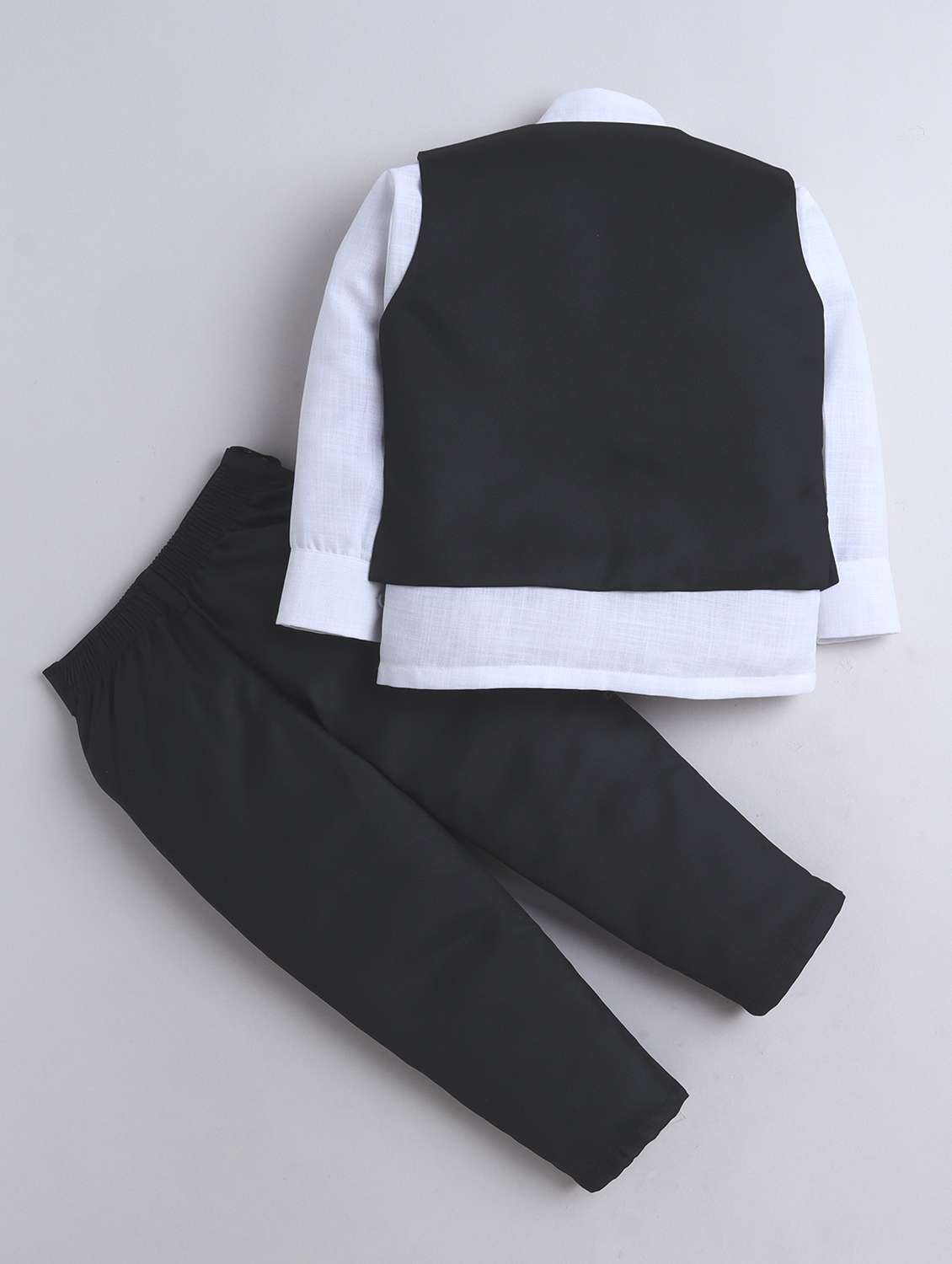 boys solid waistcoat and trouser set - 21970702 -  Standard Image - 1