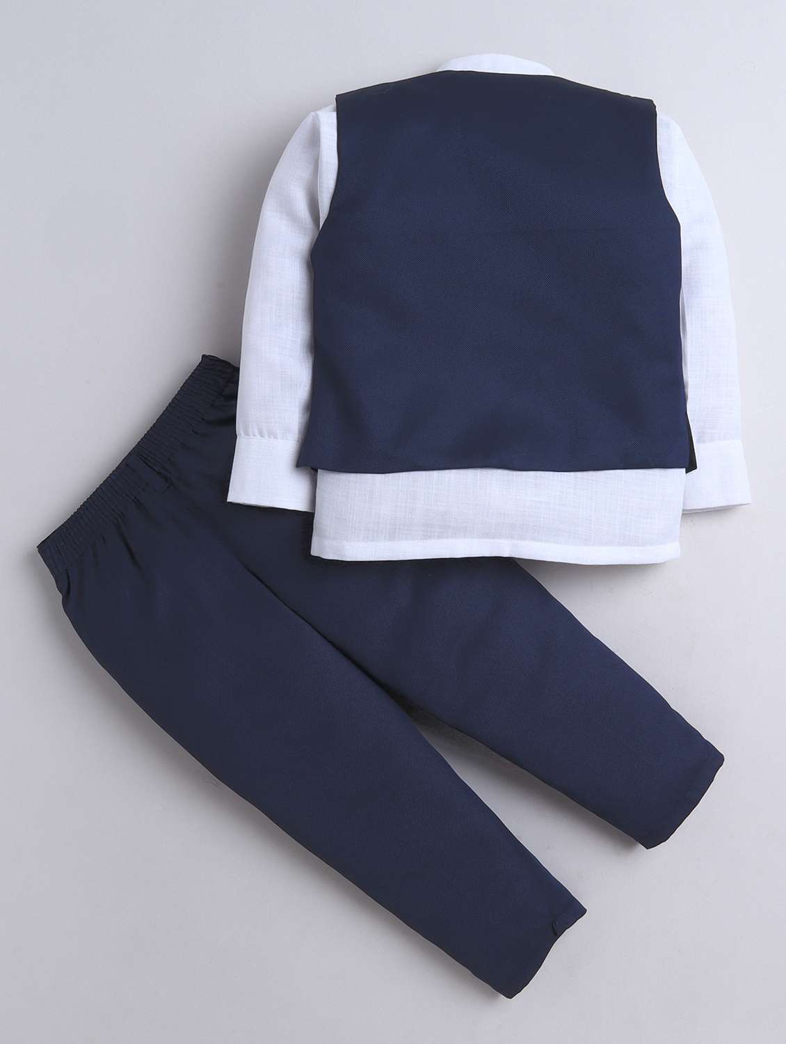 boys solid waistcoat and trouser set - 21970704 -  Standard Image - 1