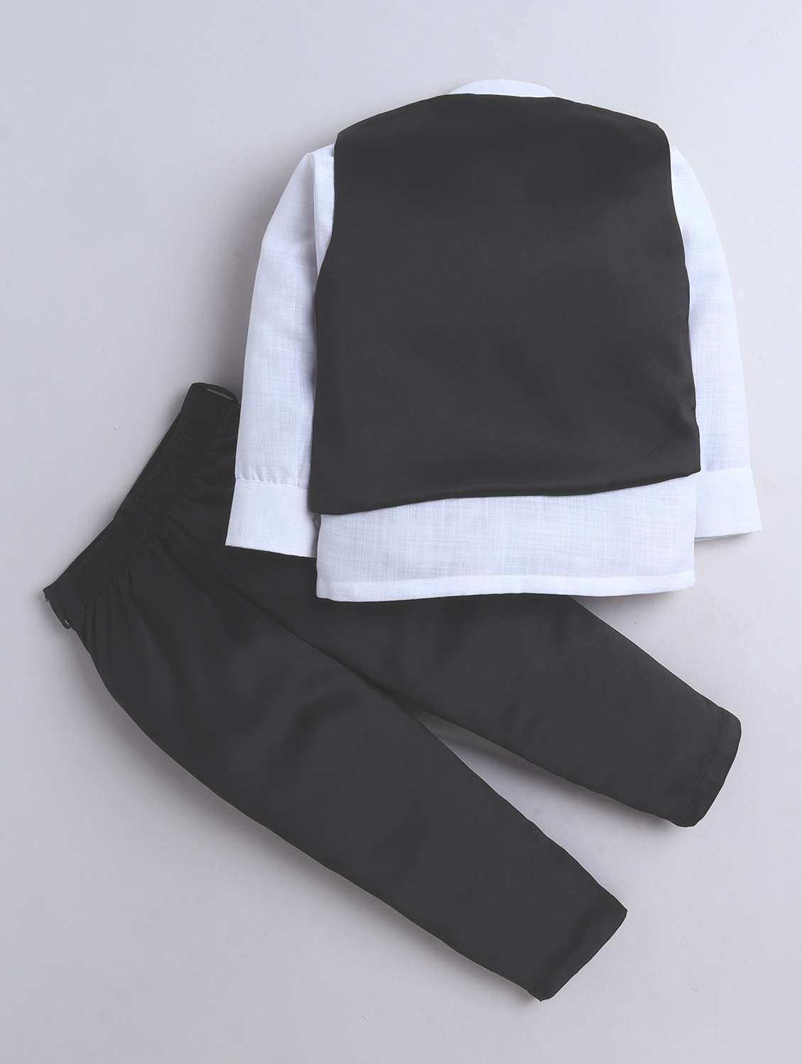 boys solid waistcoat and trouser set - 21970705 -  Standard Image - 1