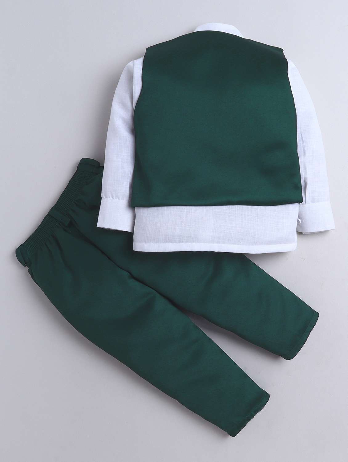 boys solid waistcoat and trouser set - 21970706 -  Standard Image - 1