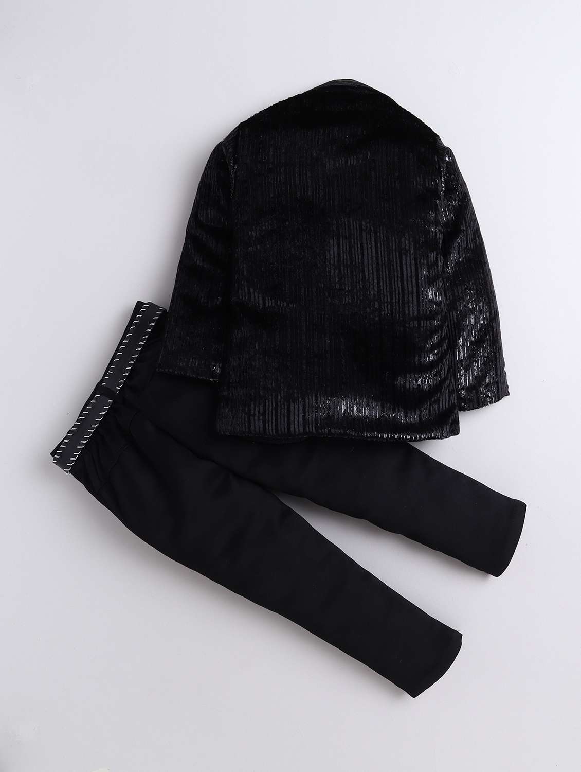 boys self designed t-shirt and trouser with blazer set - 21970727 -  Standard Image - 1