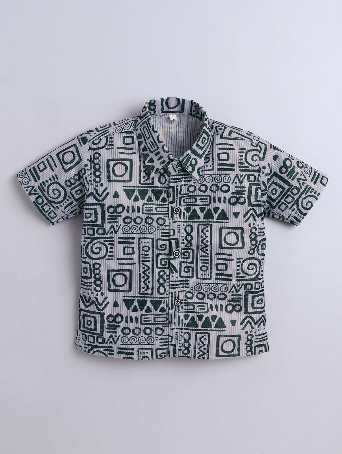 boys printed collarerd short sleeve shirt - 21970870 -  Standard Image - 1