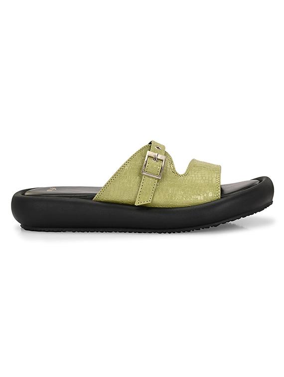 women green slip on sandal - 21970877 - Standard Image - 4