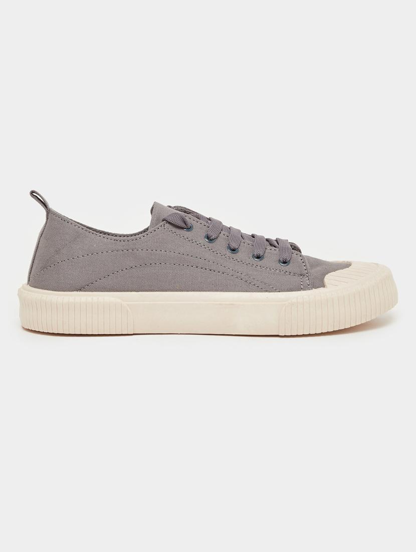 men grey lace up sneaker - 21970895 - Standard Image - 1