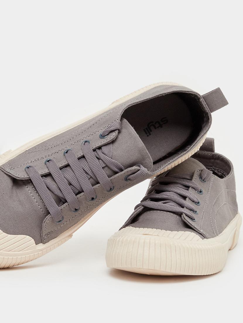 men grey lace up sneaker - 21970895 - Standard Image - 4