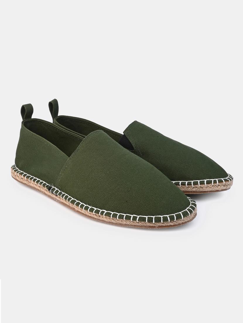 men olive slip on espadrille - 21970897 -  Standard Image - 1