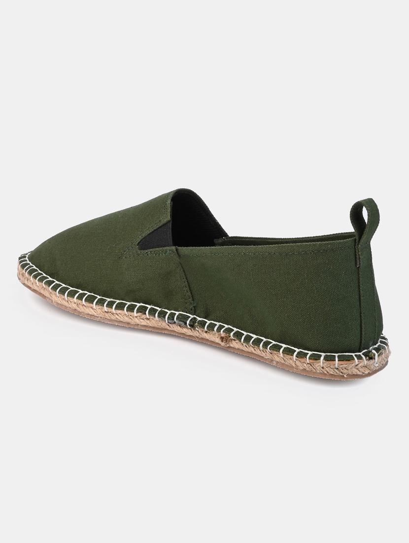 men olive slip on espadrille - 21970897 - Standard Image - 4