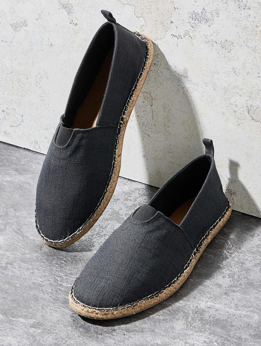 men black slip on espadrille - 21970898 -  Zoom Image - 0