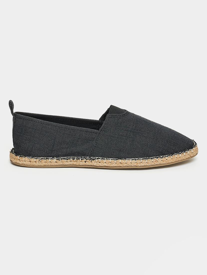 men black slip on espadrille - 21970898 -  Standard Image - 1