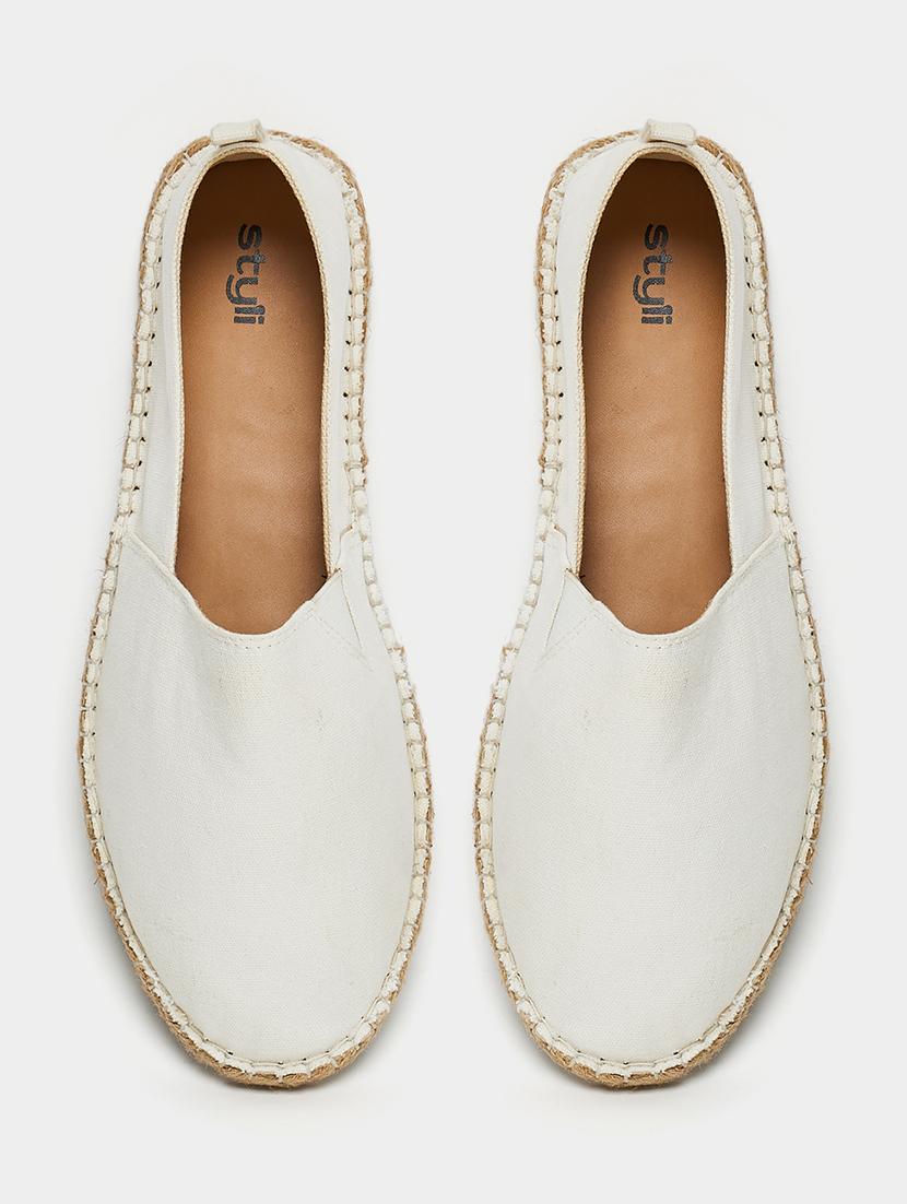 men white slip on espadrille - 21970901 - Standard Image - 4