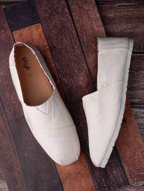 men white slip on espadrille - 21970903 - Standard Image - 0