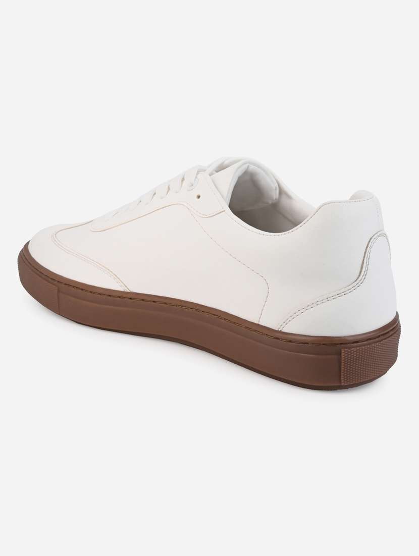 men white lace up sneaker - 21970905 -  Standard Image - 4