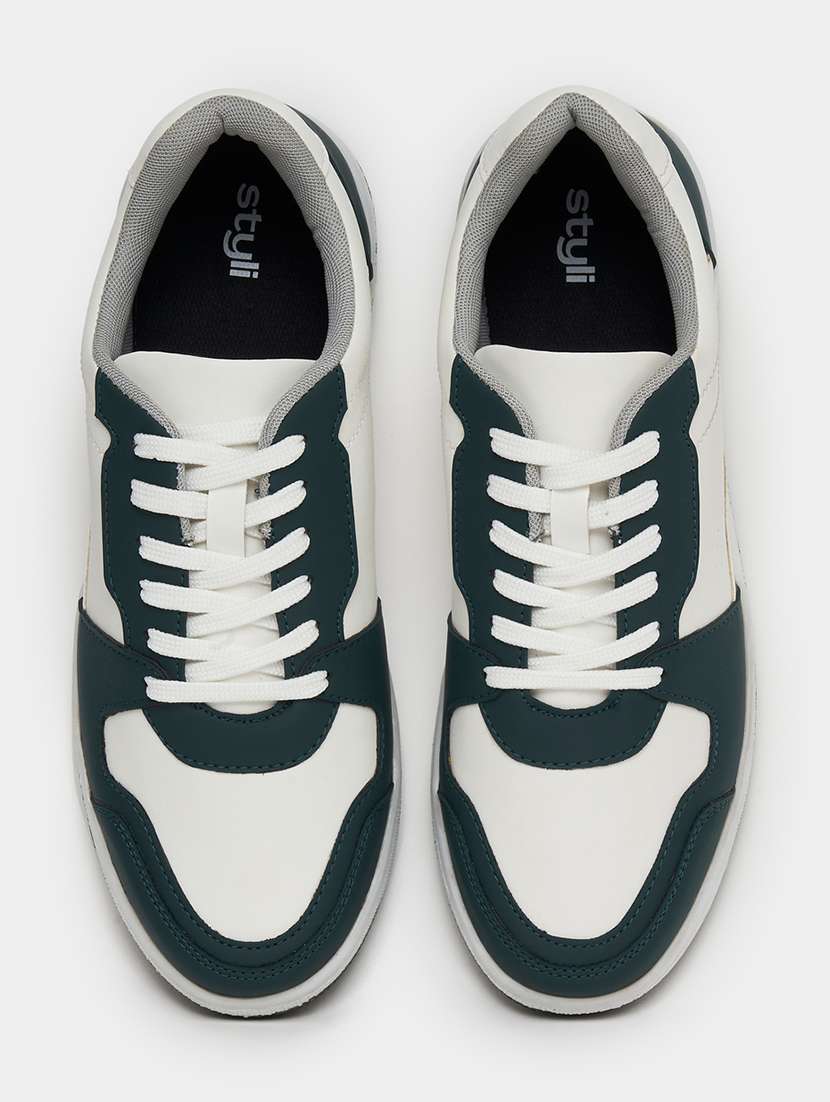 men color block lace up sneaker - 21970908 -  Standard Image - 4