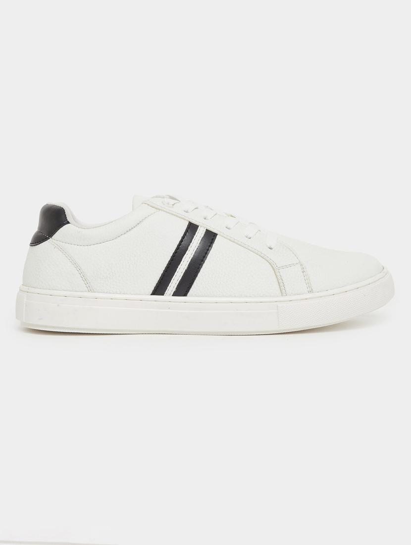 men white lace up sneaker - 21970910 -  Standard Image - 1