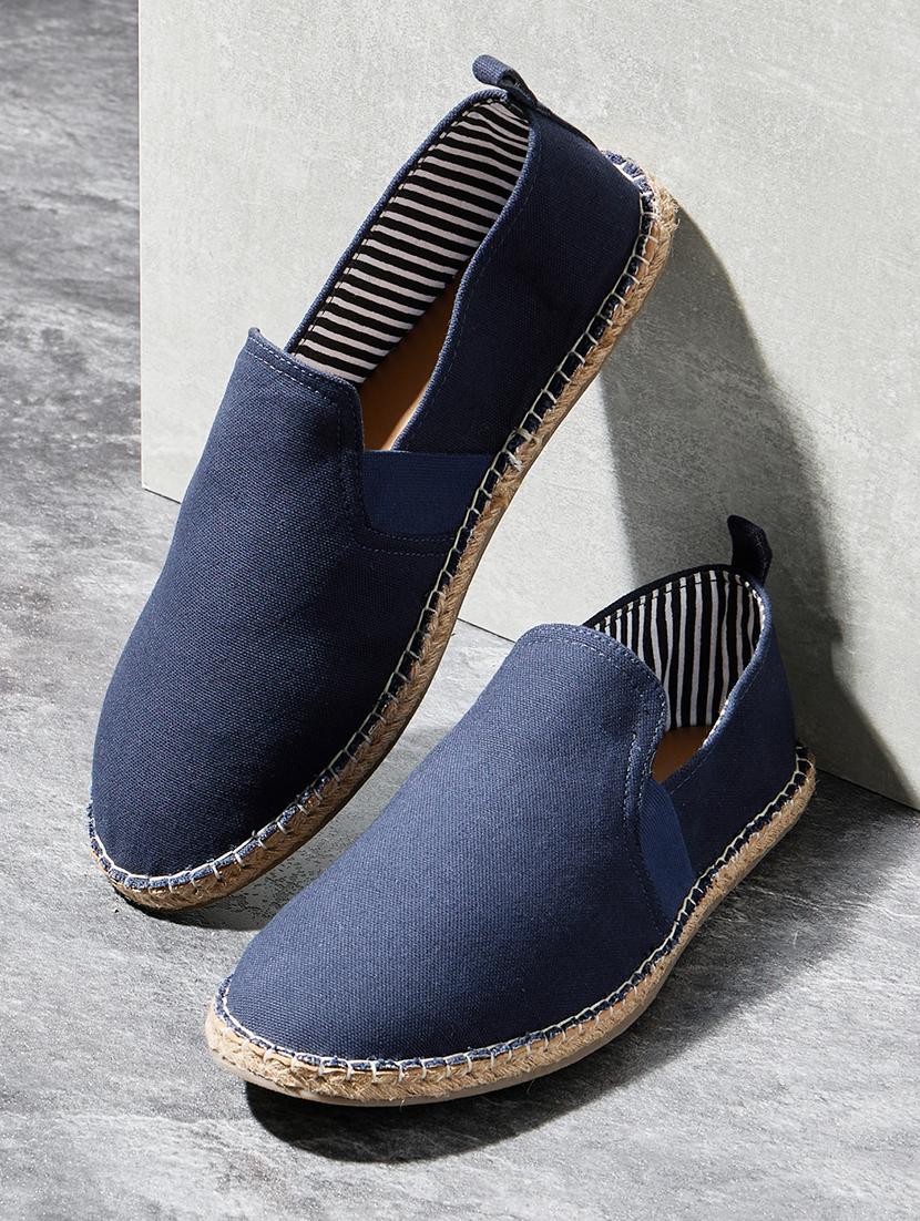men navy blue slip on espadrille - 21970916 - Zoom Image - 0