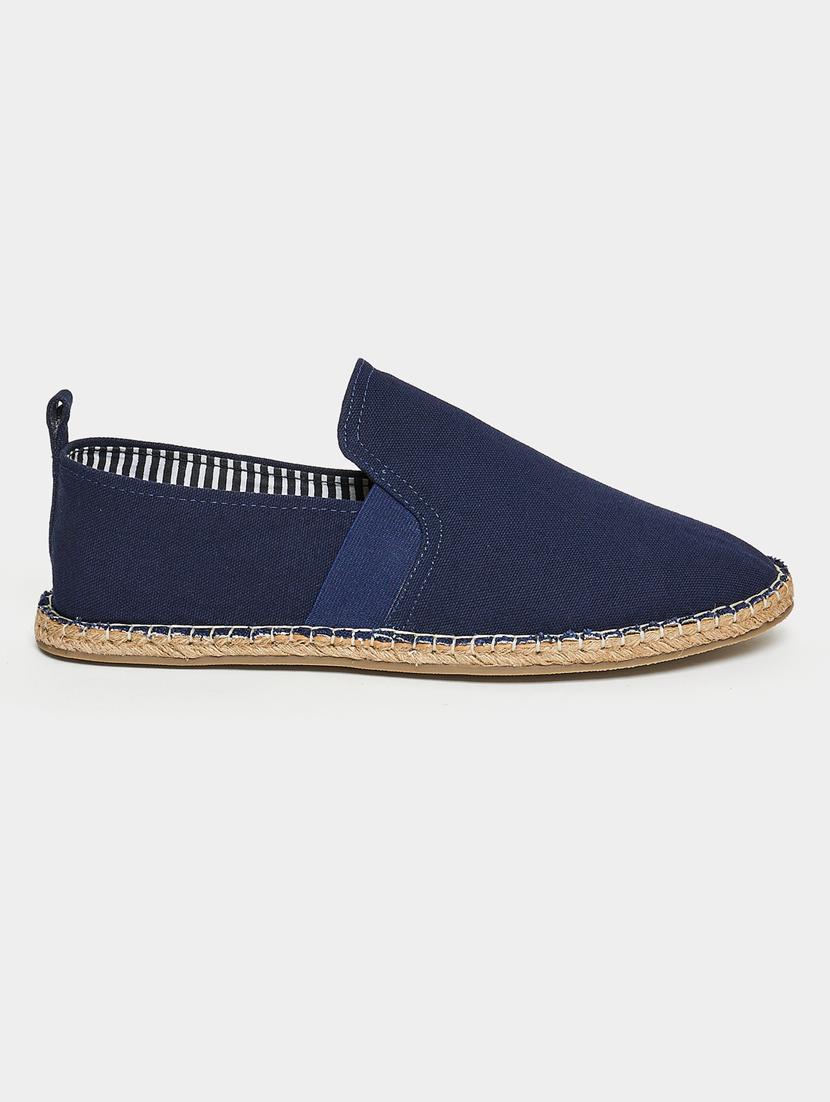 men navy blue slip on espadrille - 21970916 - Standard Image - 4