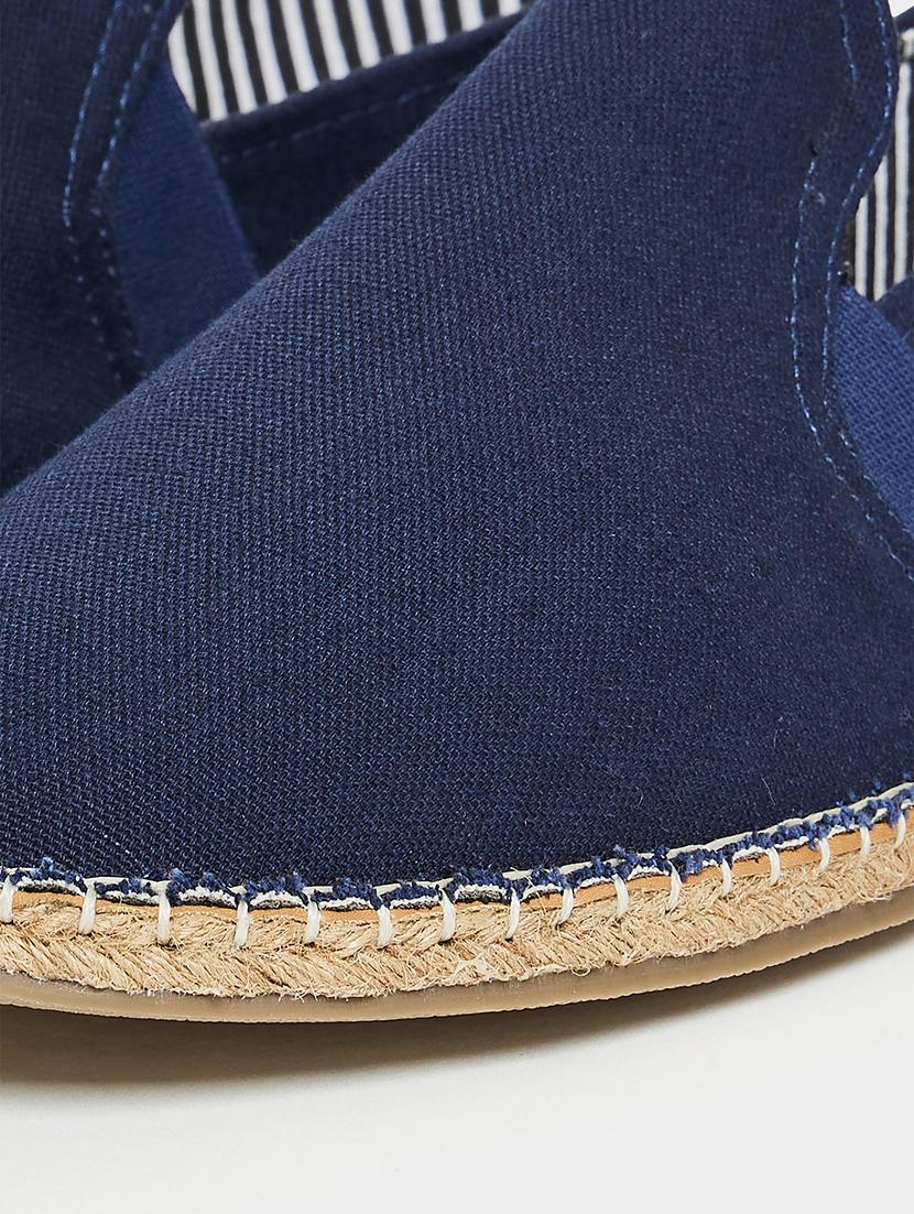 men navy blue slip on espadrille - 21970916 - Standard Image - 6