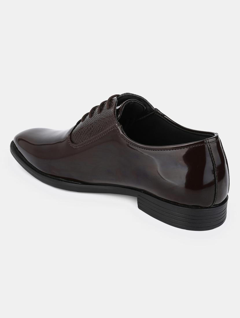 men brown lace up oxford - 21970917 - Standard Image - 4